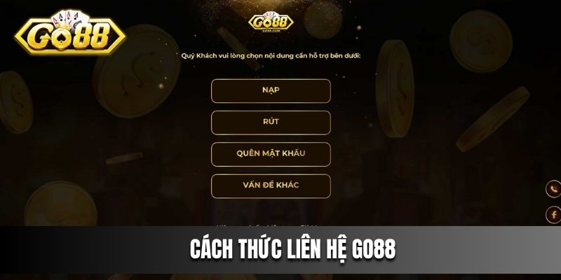 Cách thức liên hệ Go88